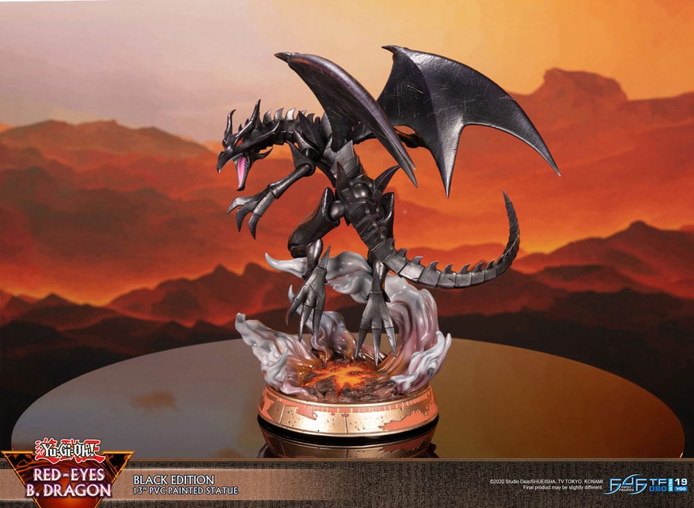 Yu-Gi-Oh! PVC-figur Red-Eyes B. Dragon svart färg 33 cm
