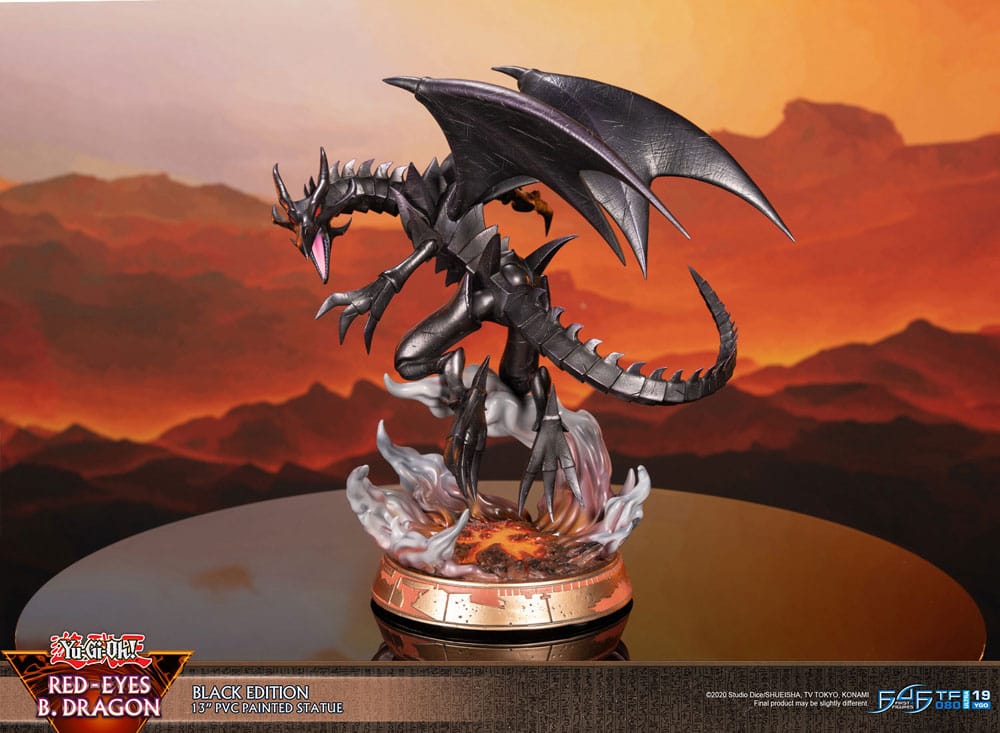 Yu-Gi-Oh! PVC-figur Red-Eyes B. Dragon svart färg 33 cm