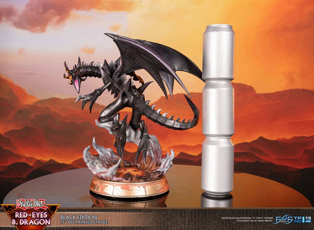 Yu-Gi-Oh! PVC-figur Red-Eyes B. Dragon svart färg 33 cm