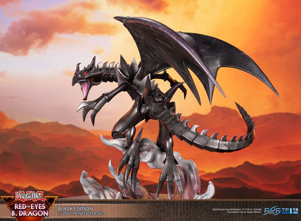 Yu-Gi-Oh! PVC-figur Red-Eyes B. Dragon svart färg 33 cm