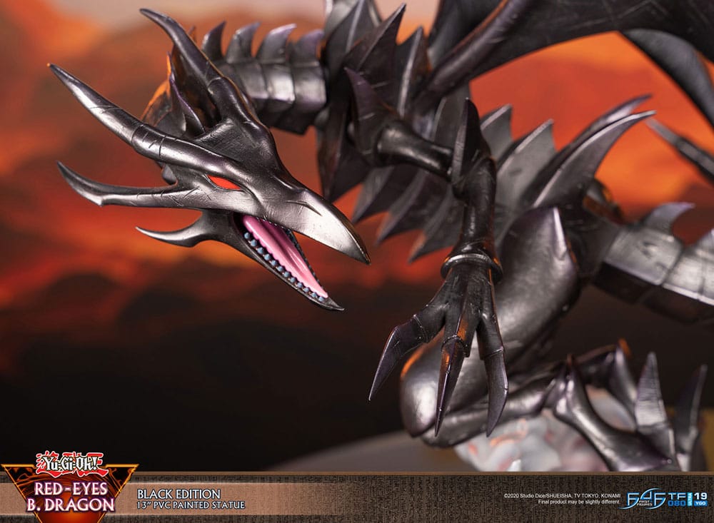 Yu-Gi-Oh! PVC-figur Red-Eyes B. Dragon svart färg 33 cm