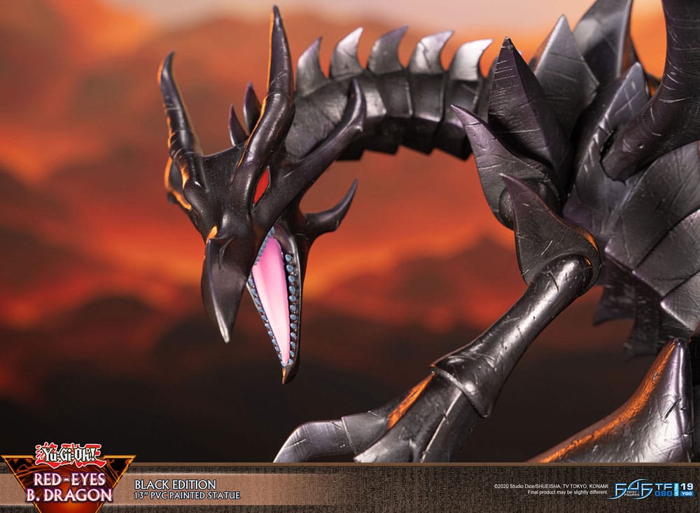 Yu-Gi-Oh! PVC-figur Red-Eyes B. Dragon svart färg 33 cm