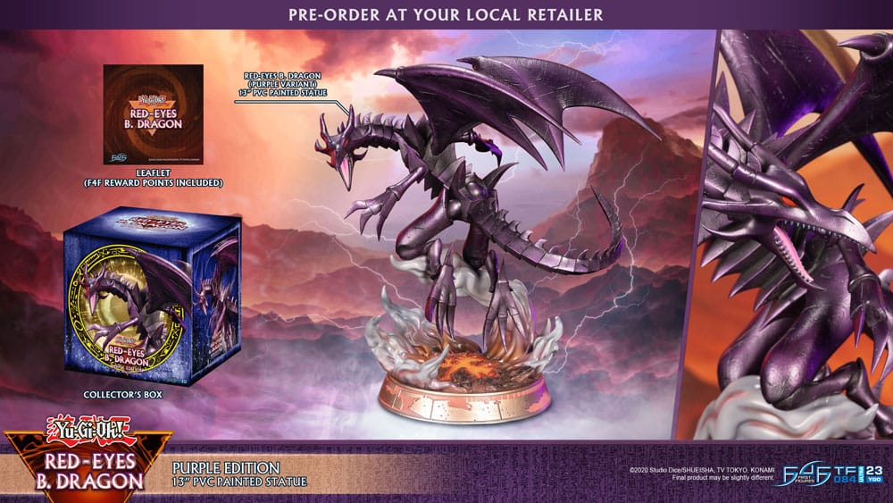 Yu-Gi-Oh! PVC Figur Red-Eyes B. Dragon Purple Colour 33 cm
