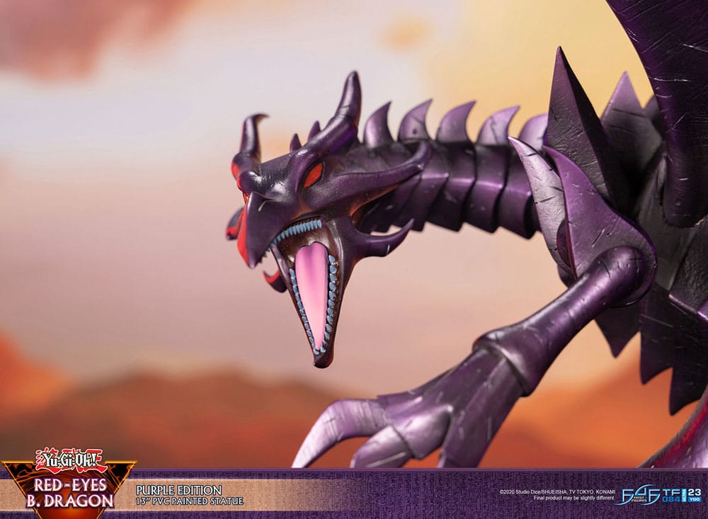 Yu-Gi-Oh! PVC-figur Red-Eyes B. Dragon lila färg 33 cm