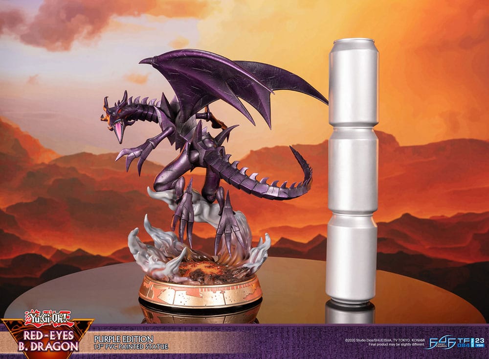 Yu-Gi-Oh! PVC-figur Red-Eyes B. Dragon lila färg 33 cm