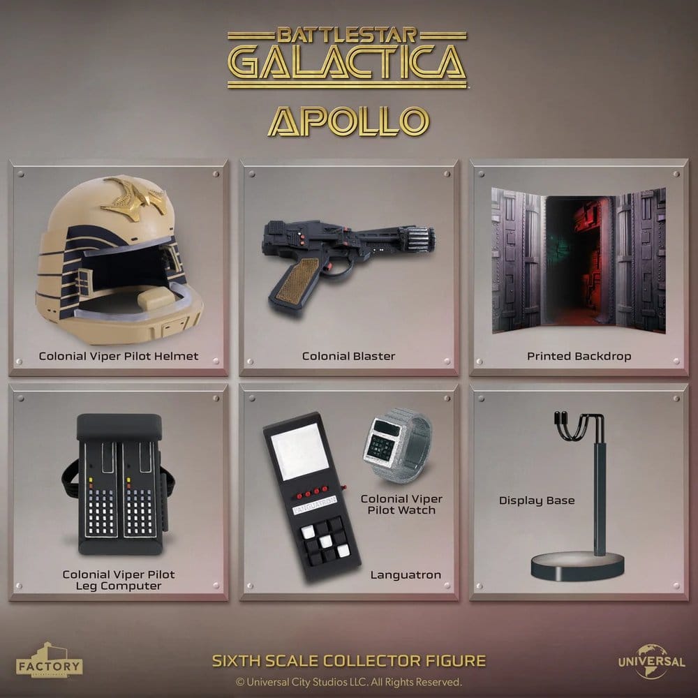 Battlestar Galactica Actionfigur 1/6 Kapten Apollo 30 cm