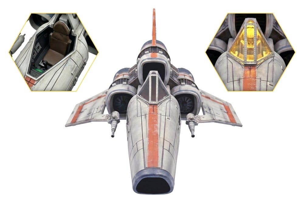 Battlestar Galactica Action Figur with Vehicle Colonial Viper Mk & Lieutenant Boomer