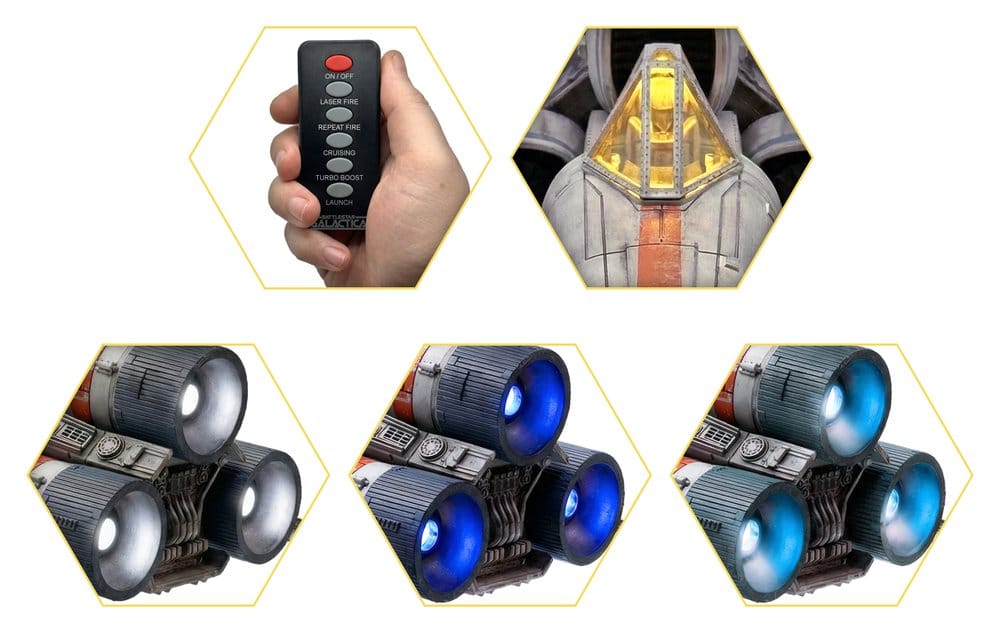 Battlestar Galactica Action Figure with Vehicle Colonial Viper Mk and Lieutenant Boomer