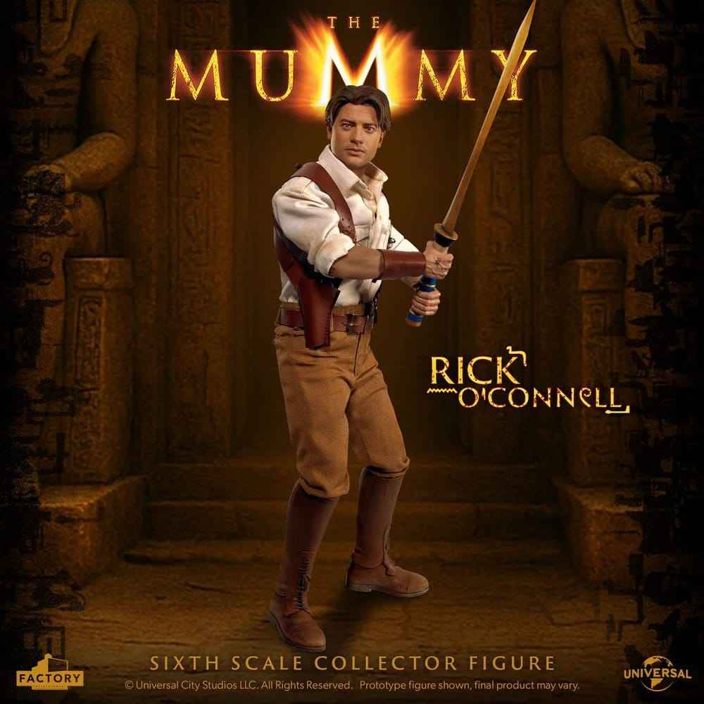 The Mummy Actionfigur 1/6 Rick O’Connell 30 cm – Detaljerad Samlarfigur med Tillbehör