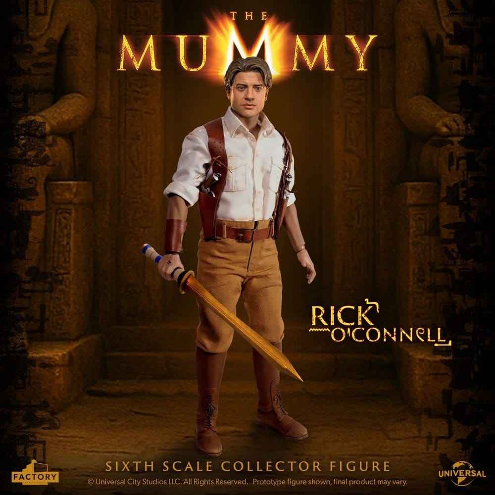 The Mummy Actionfigur 1/6 Rick O’Connell 30 cm – Detaljerad Samlarfigur med Tillbehör