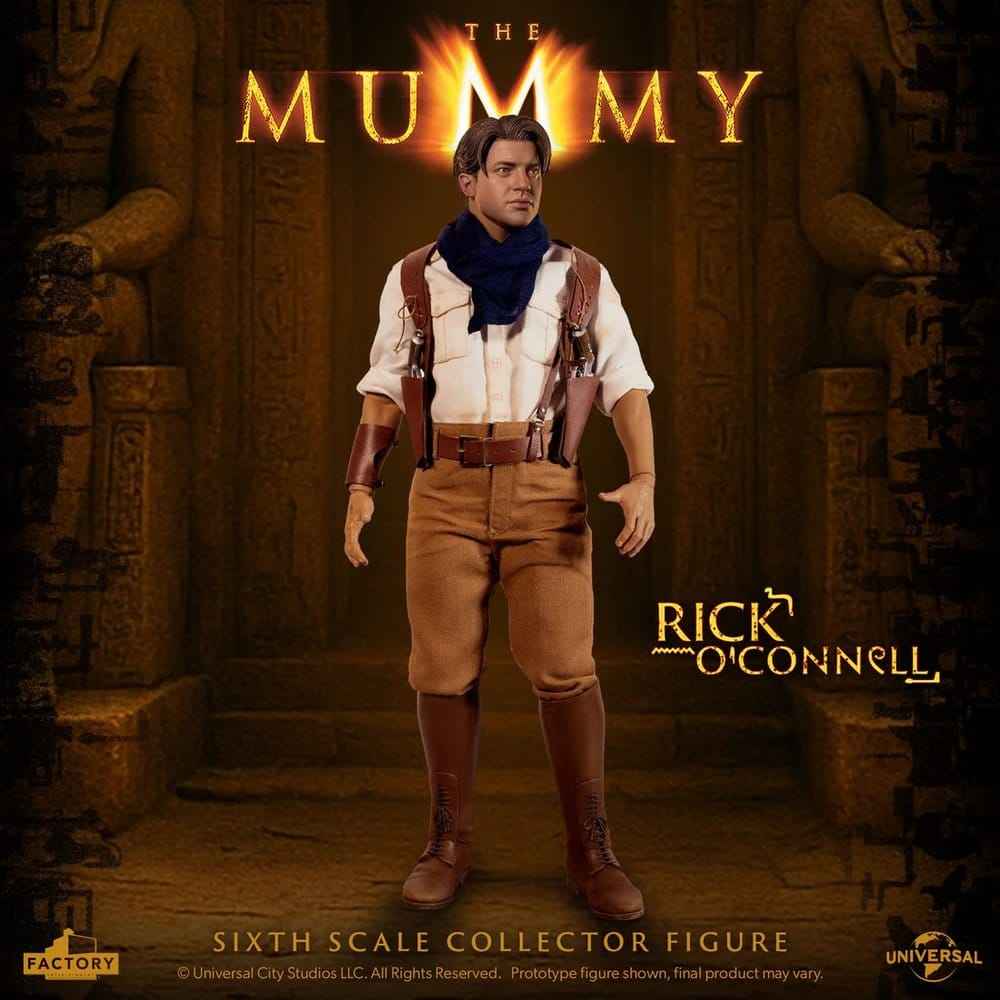 The Mummy Actionfigur 1/6 Rick O’Connell 30 cm – Detaljerad Samlarfigur med Tillbehör