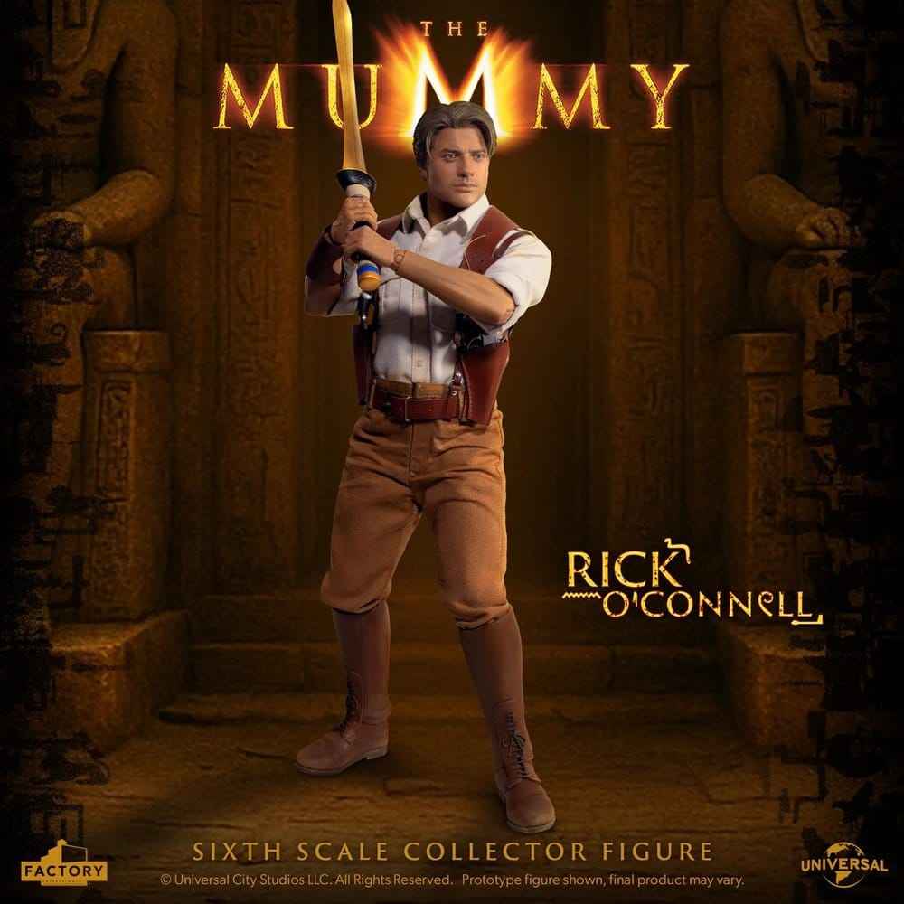 The Mummy Actionfigur 1/6 Rick O’Connell 30 cm – Detaljerad Samlarfigur med Tillbehör