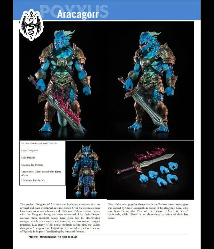 Mythic Legions: The First 10 Year Book Hardcover Four Horsemen Toy Design
