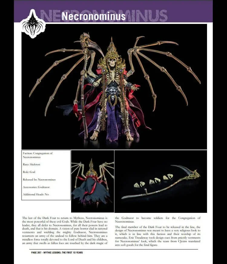 Mythic Legions: The First 10 Year Book Hardcover Four Horsemen Toy Design