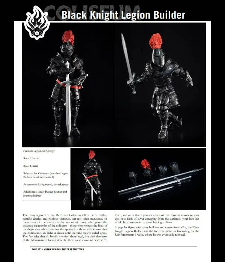 Mythic Legions: The First 10 Year Book Hardcover Four Horsemen Toy Design