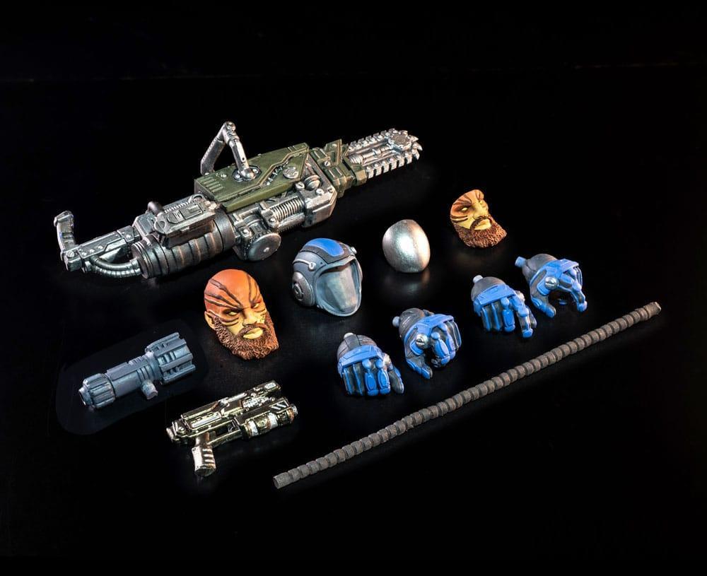 Cosmic Legions: OxKrewe Bok Ett Thraxxon Actionfigur Vellok Speer (Deluxe) Four Horsemen Toy Design