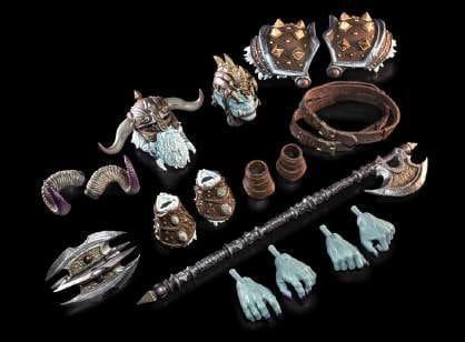 Mythic Legions: Ashes of Agbendor Actionfigur Frost Ogre i Ogreskala Four Horsemen Toy Design