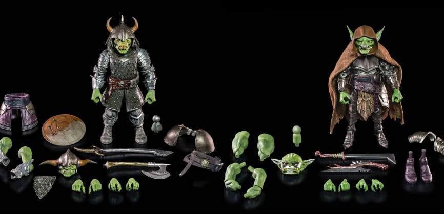 Mythic Legions: Ashes of Agbendor Actionfigurer 2-Pack Maligancy of Gobhollow Four Horsemen Toy Design