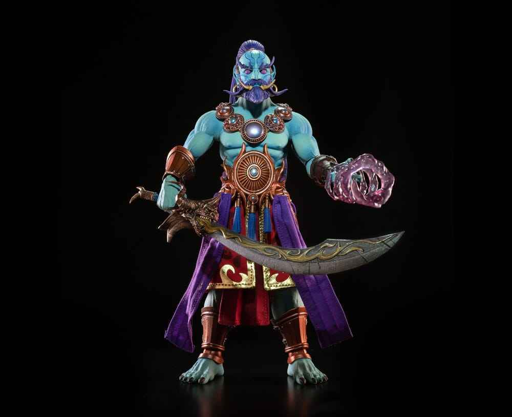 Mythic Legions: Poxxus Actionfigur Kalizirr – Mystisk Eldande Djinn från Mythoss