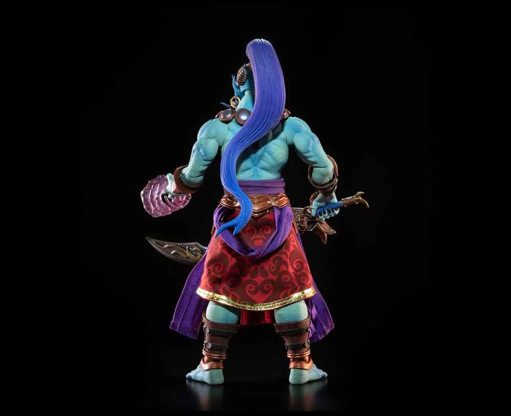 Mythic Legions: Poxxus Actionfigur Kalizirr – Mystisk Eldande Djinn från Mythoss