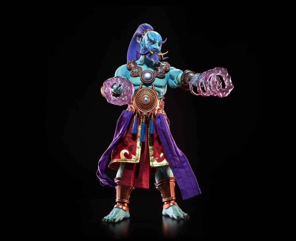 Mythic Legions: Poxxus Actionfigur Kalizirr – Mystisk Eldande Djinn från Mythoss