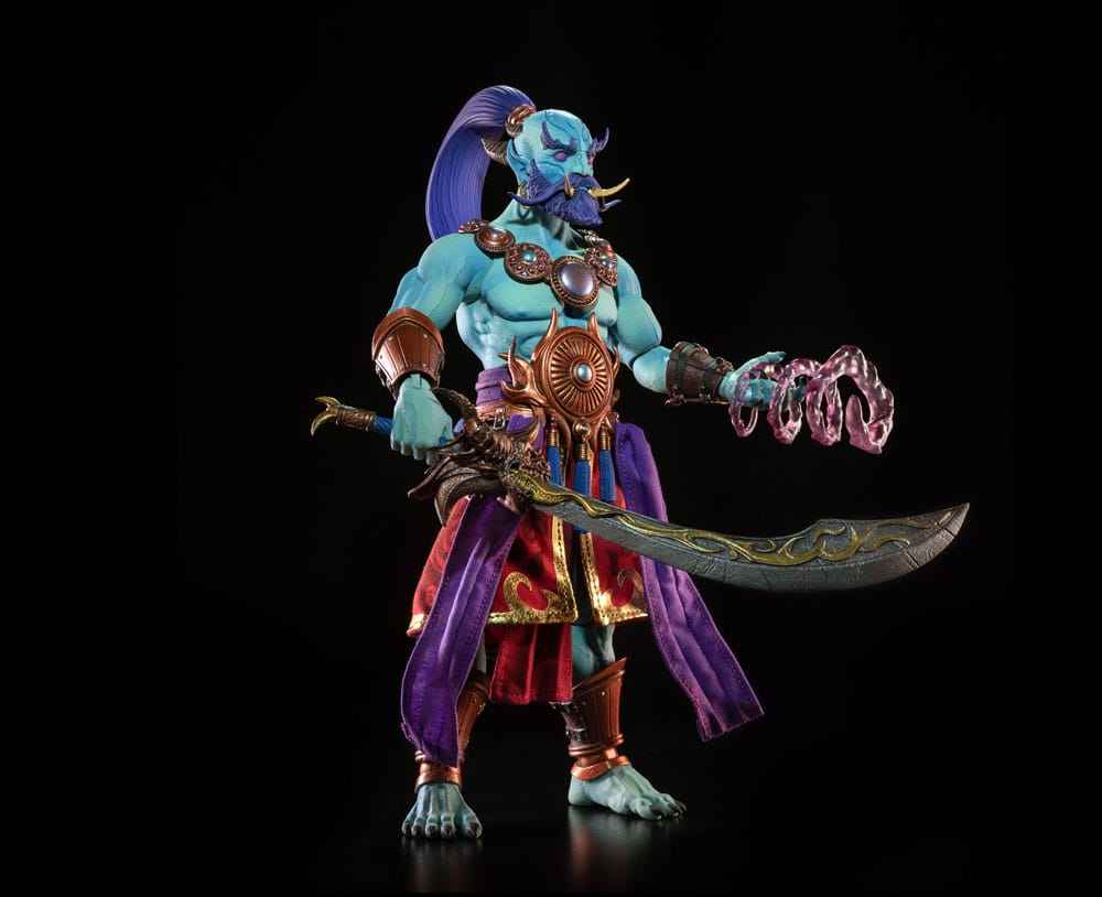 Mythic Legions: Poxxus Actionfigur Kalizirr – Mystisk Eldande Djinn från Mythoss