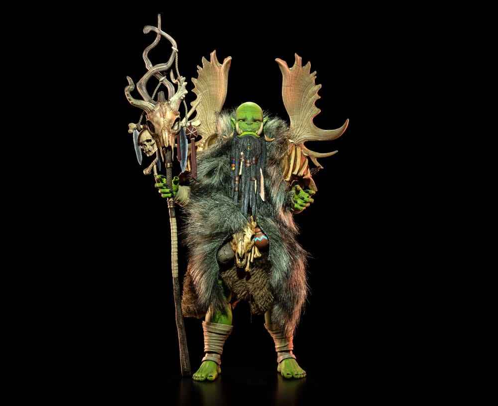 Mythic Legions: Poxxus Actionfigur Tharnog – Detaljerad Orc Shaman Med Mystiska Krafter