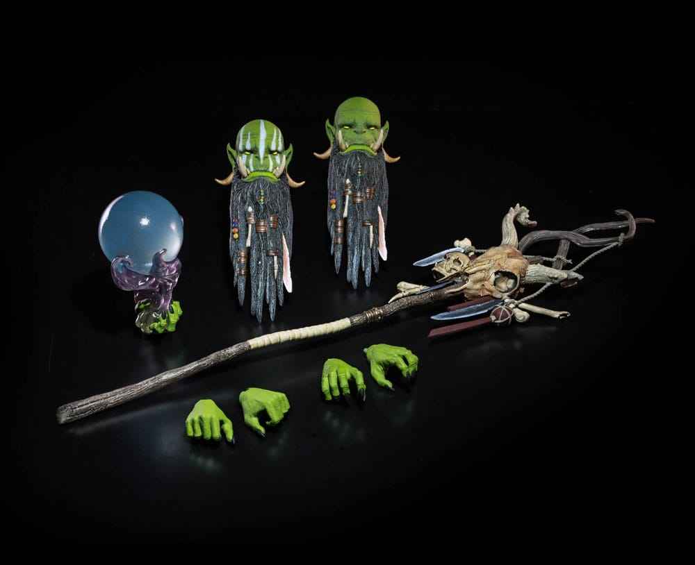 Mythic Legions: Poxxus Actionfigur Tharnog – Detaljerad Orc Shaman Med Mystiska Krafter