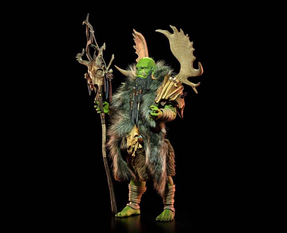 Mythic Legions: Poxxus Actionfigur Tharnog – Detaljerad Orc Shaman Med Mystiska Krafter