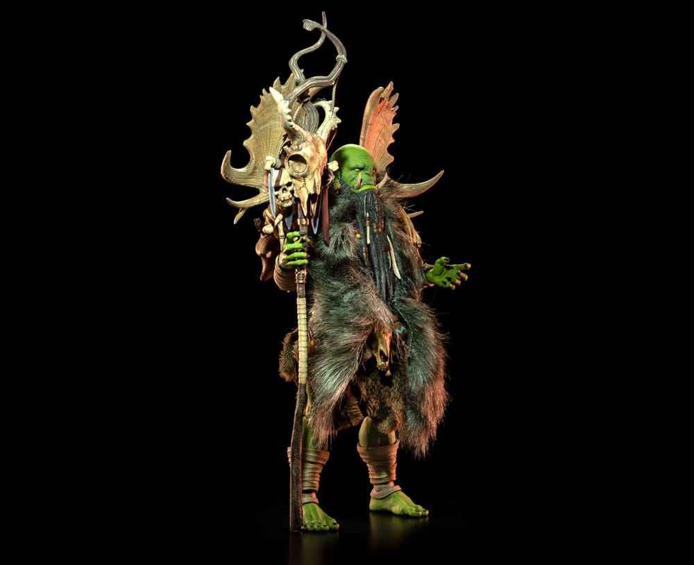 Mythic Legions: Poxxus Actionfigur Tharnog – Detaljerad Orc Shaman Med Mystiska Krafter