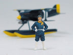 Porco Rosso Modellkit med Figur 1/48 Curtiss R3C-0 Seaplan & Curtis Fine