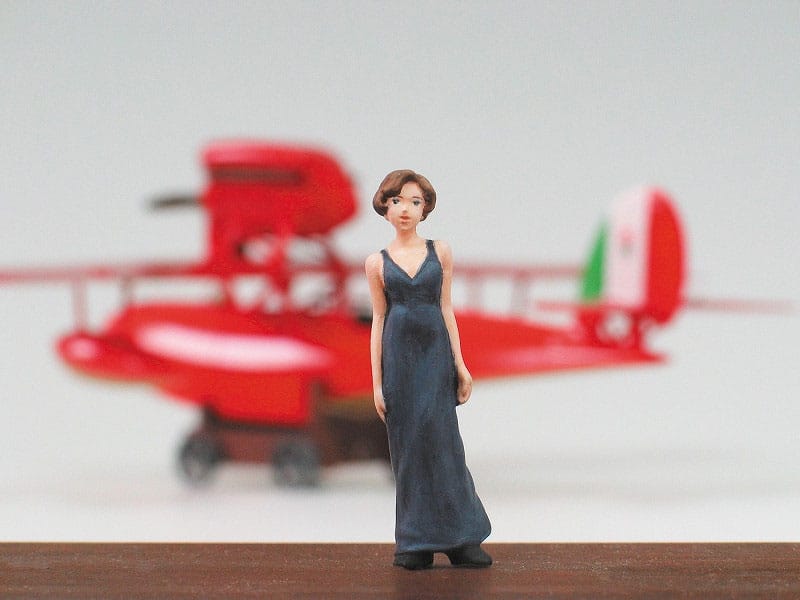 Porco Rosso Modellkit med Figur 1/48 Savoia S.21F Version 2 & Gina Fine
