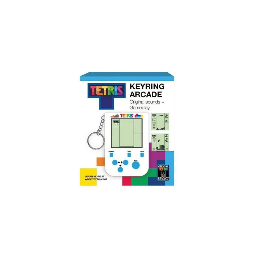 Tetris Mini Retro Handheld Videospel Nyckelring Fizz Creations