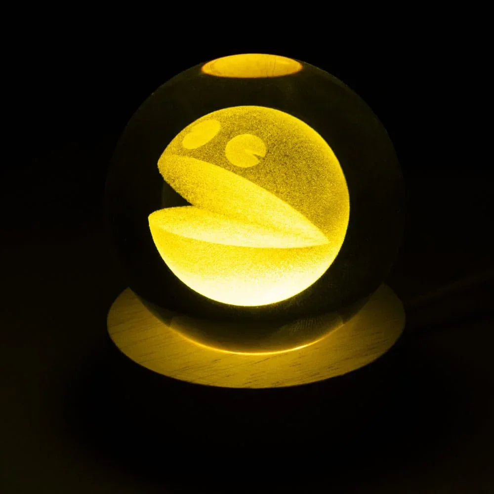 Pac-Man Lampa Kristallboll 8 cm Fizz Creations