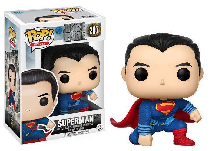Justice League Film POP! Movies Figur Superman (Landningspose) 9 cm Funko