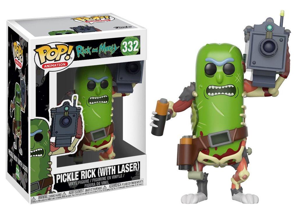 Rick and Morty POP! Vinyl Figur Pickle Rick med Laser 9 cm Funko