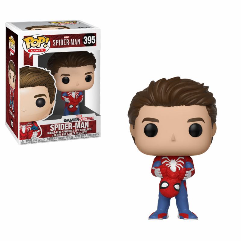 Spider-Man POP! Games Figur Unmasked Spider-Man 9 cm Funko