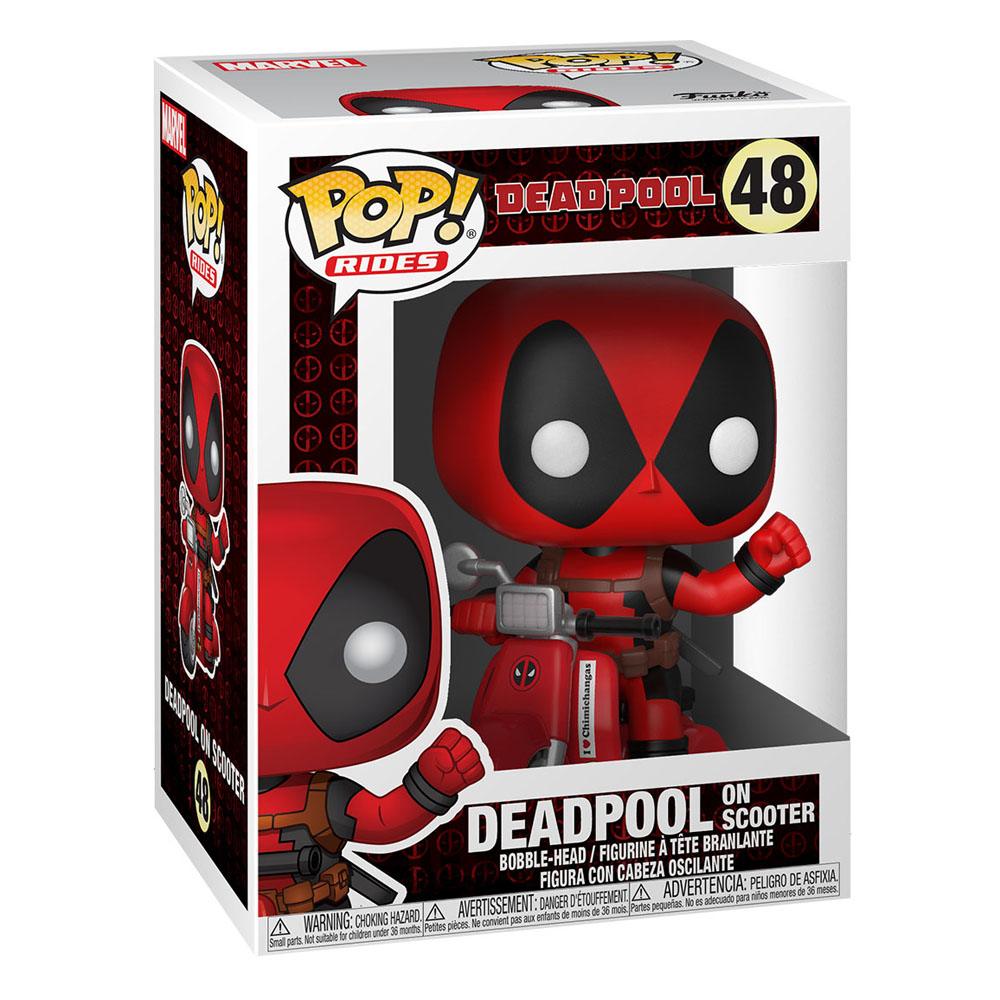 Deadpool POP! Rides Vinyl Figur - Deadpool & Scooter 9 cm Funko