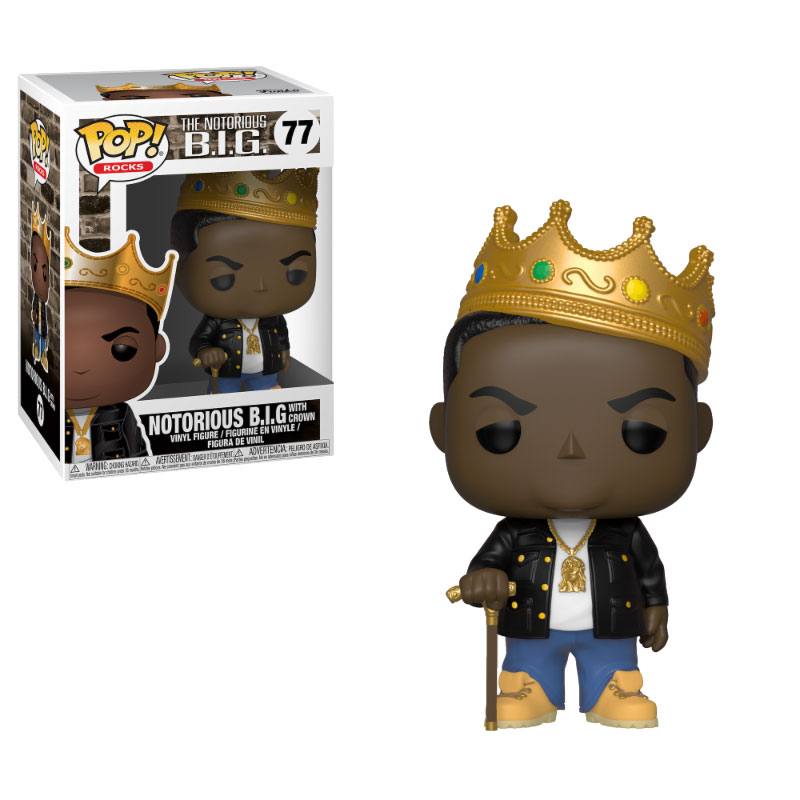 Notorious B.I.G. POP! Rocks Figur Notorious B.I.G. med Krona 9 cm Funko
