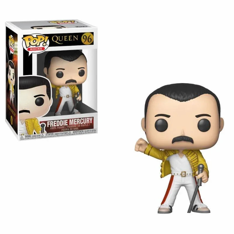 Queen POP! Rocks Vinyl Figur Freddie Mercury Wembley 1986 - 9 cm Funko