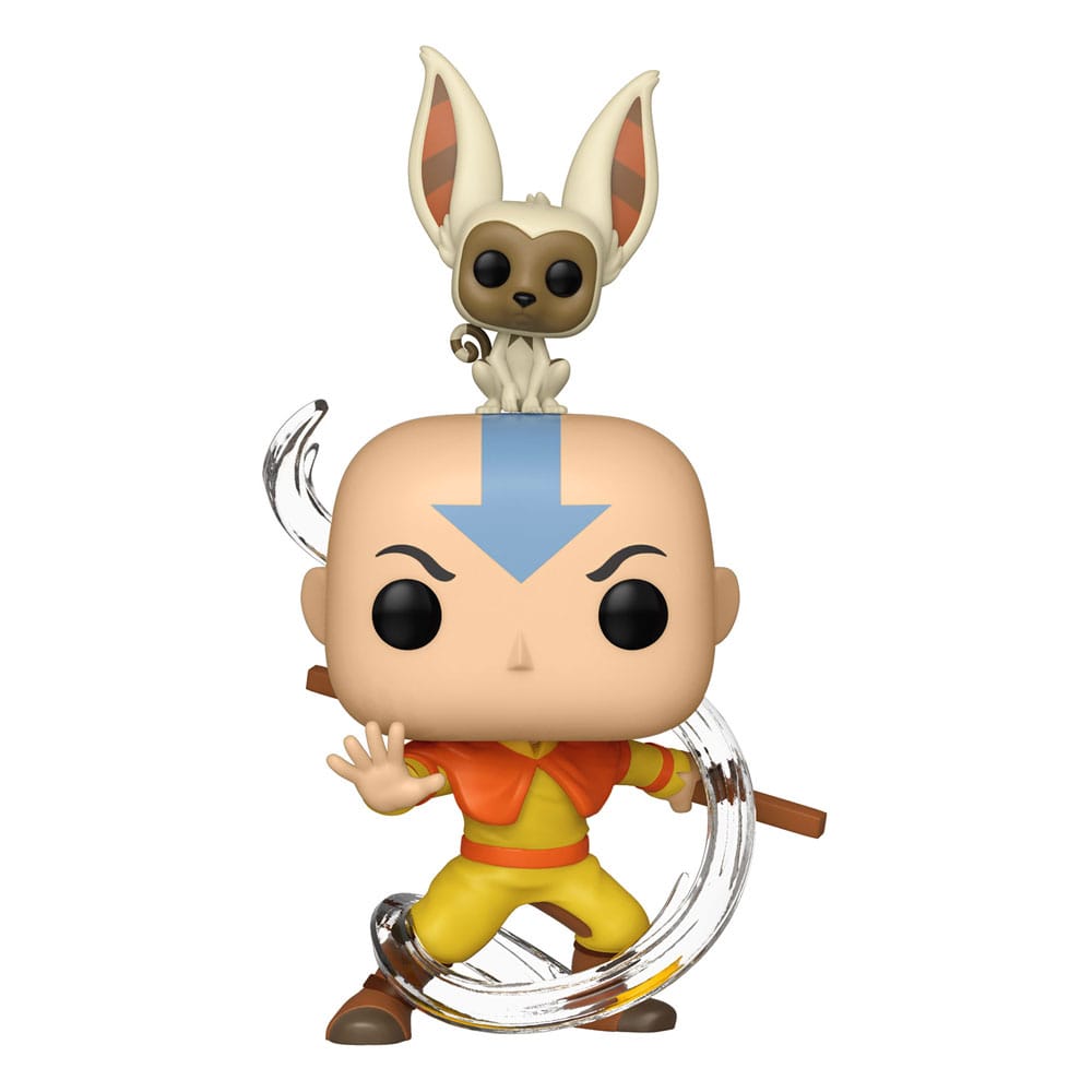 Avatar Den Sista Luftbändaren POP! Animation Figur Aang med Momo 9 cm Funko