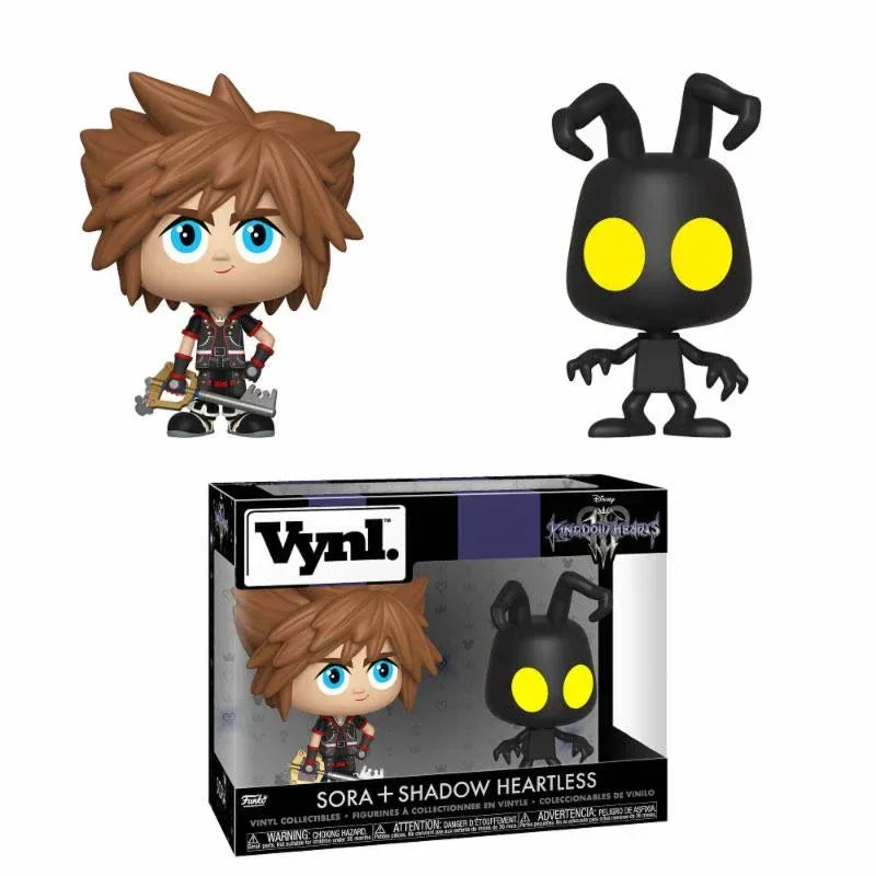 Kingdom Hearts 3 VYNL Vinyl Figures 2-Pack Sora & Heartless 10 cm Nerdbutiken