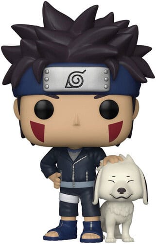 Naruto POP! Animation Vinyl Figur Kiba med Akamaru 9 cm Funko