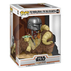Star Wars The Mandalorian POP! Deluxe Figur The Mandalorian på Wantha med Barn i Väska 9 cm Funko