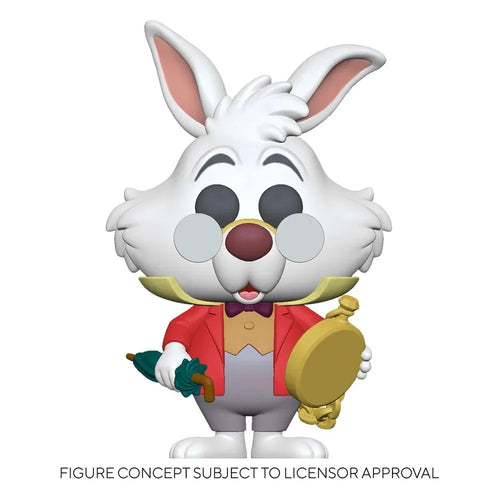 Alice i Underlandet POP! Disney Figur Vit Kanin med Klocka 9 cm Funko