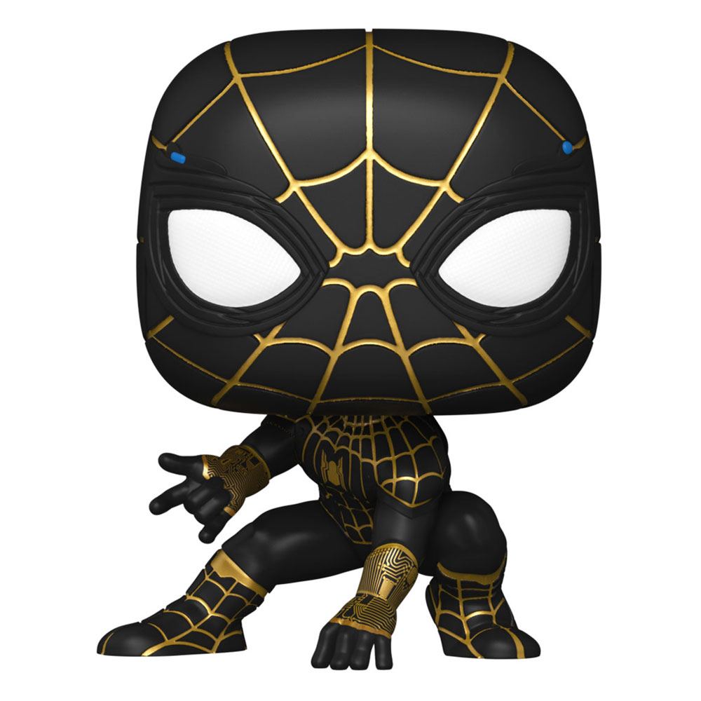Spider-Man: No Way Home POP! Vinyl Figur Spider-Man (Svart & Guld Dräkt) 9 cm Funko