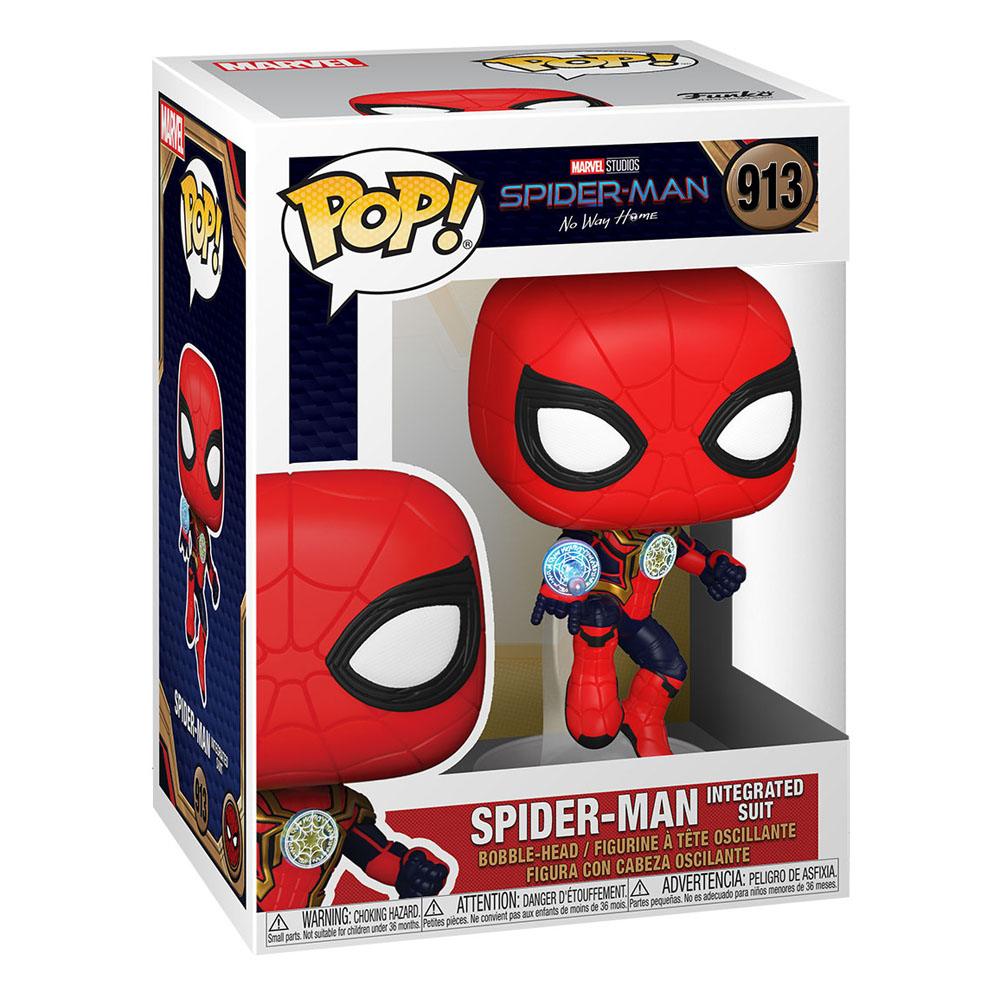 Spider-Man: No Way Home POP! Vinyl Figur - Spider-Man (Integrated Suit) 9 cm Funko