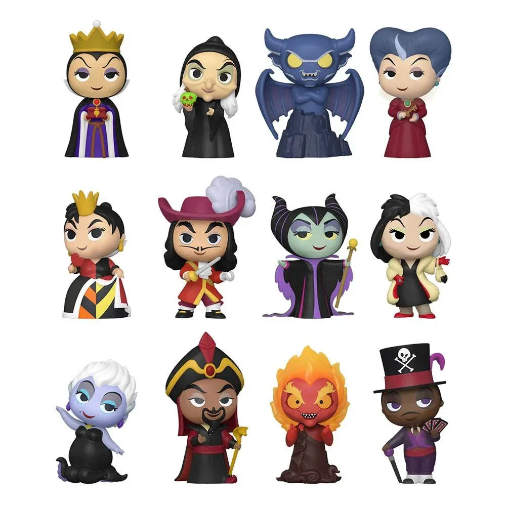 Disney Mystery Mini Figurer 5 cm Display Disney Skurkar (12) Funko