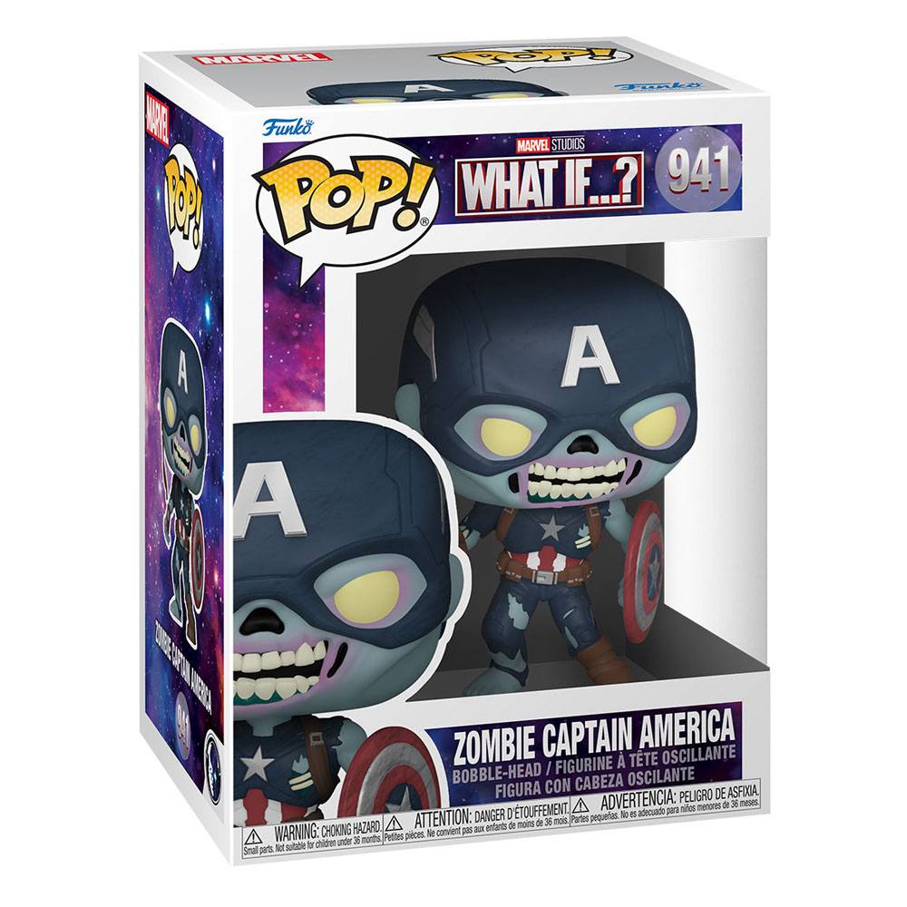 Marvel What If...? POP! TV Figur Zombie Captain America 9 cm Funko