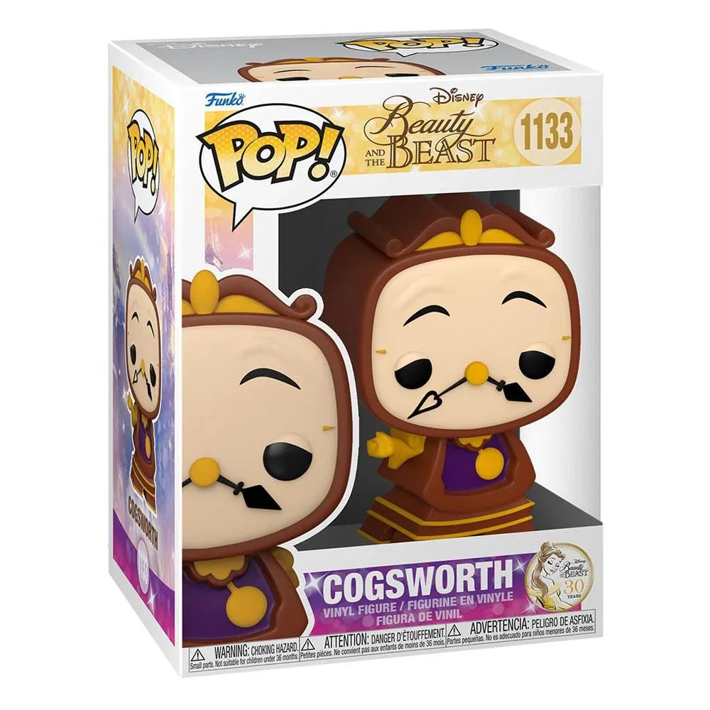 Beauty and the Beast POP! Movies Figur Cogsworth 9 cm Funko
